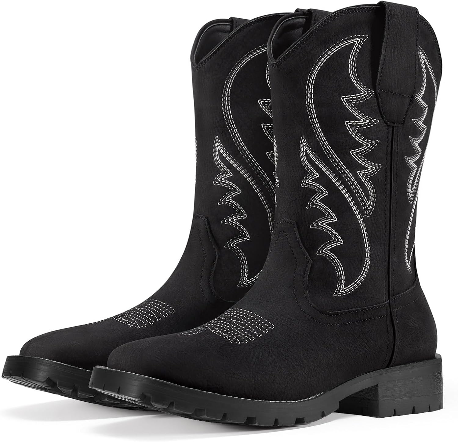 Rollda Cowboy Boots for Men - Classic Embroidered Western Style