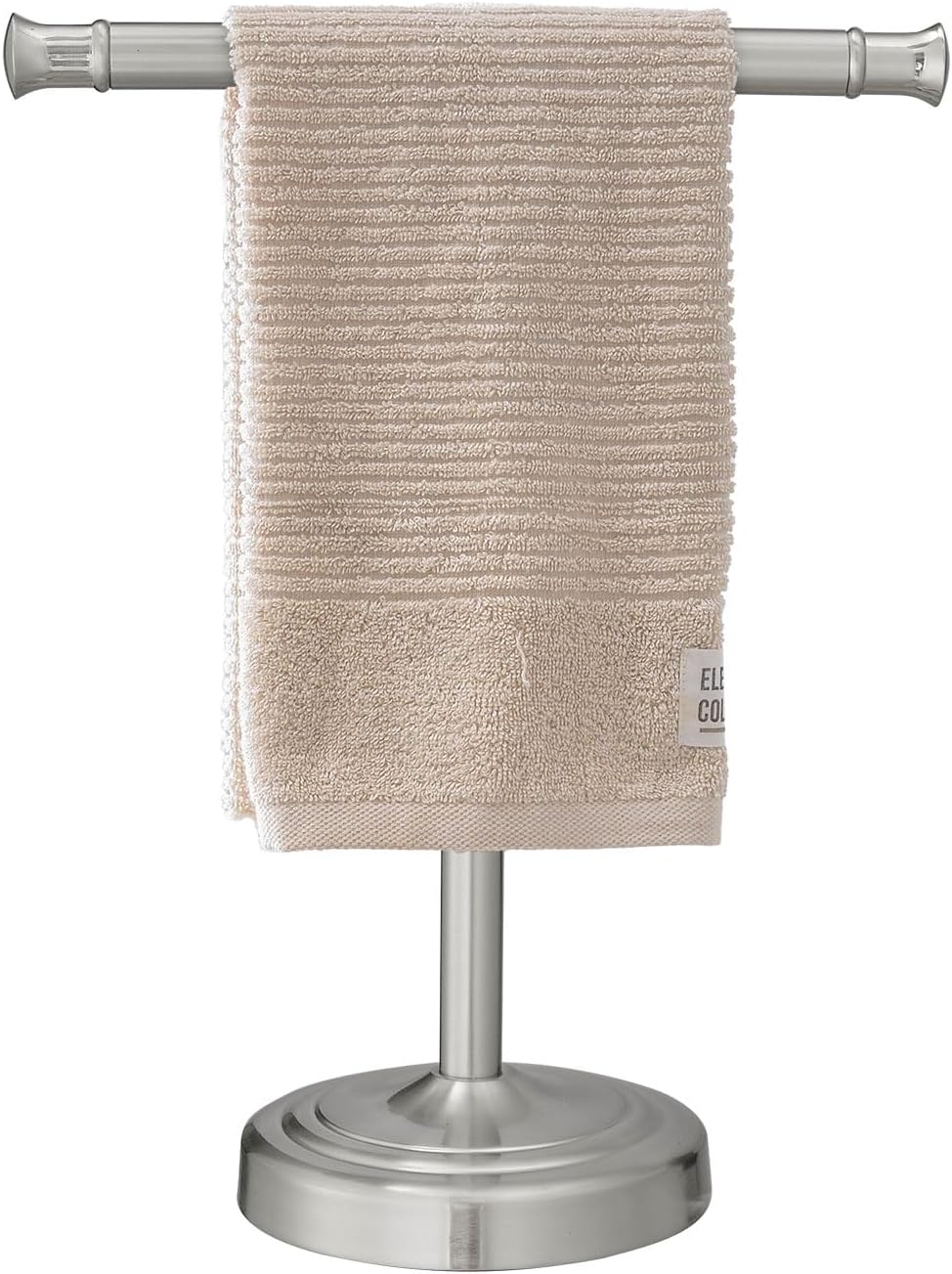 Brushed Nickel Towel Stand for Bathroom and Kitchen Use