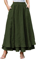 Scarlet Darkness Renaissance Maxi Skirt for Women - Flowy (Style MDDF)