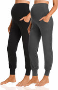 Women's Maternity Jogger Pants Over The Belly Stretchy Pregnancy Pants