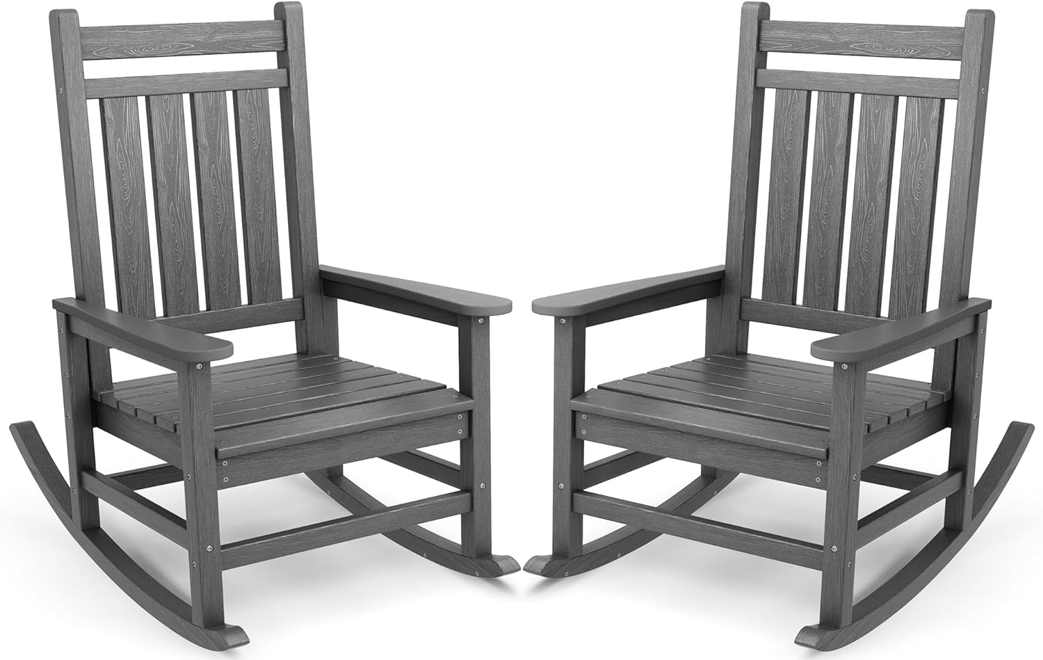 Oversized Outdoor Rocking Chair Set of 2 for Ultimate Comfort