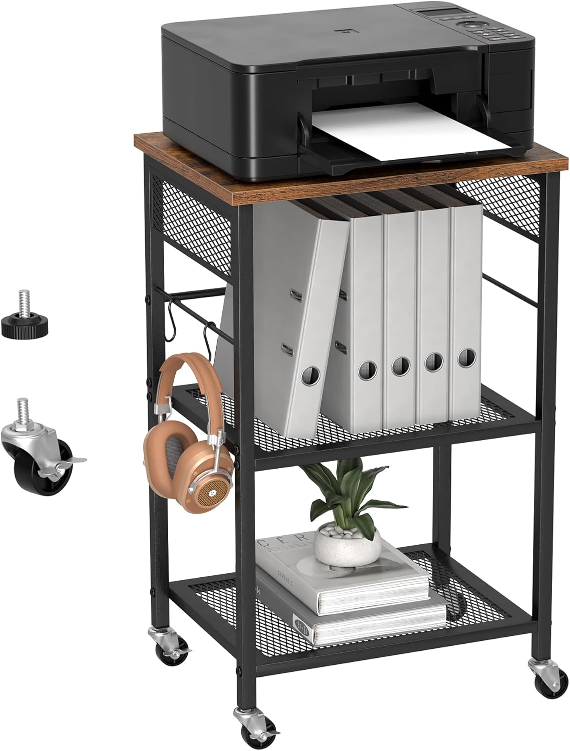 Rolling Printer Stand for Easy Organization