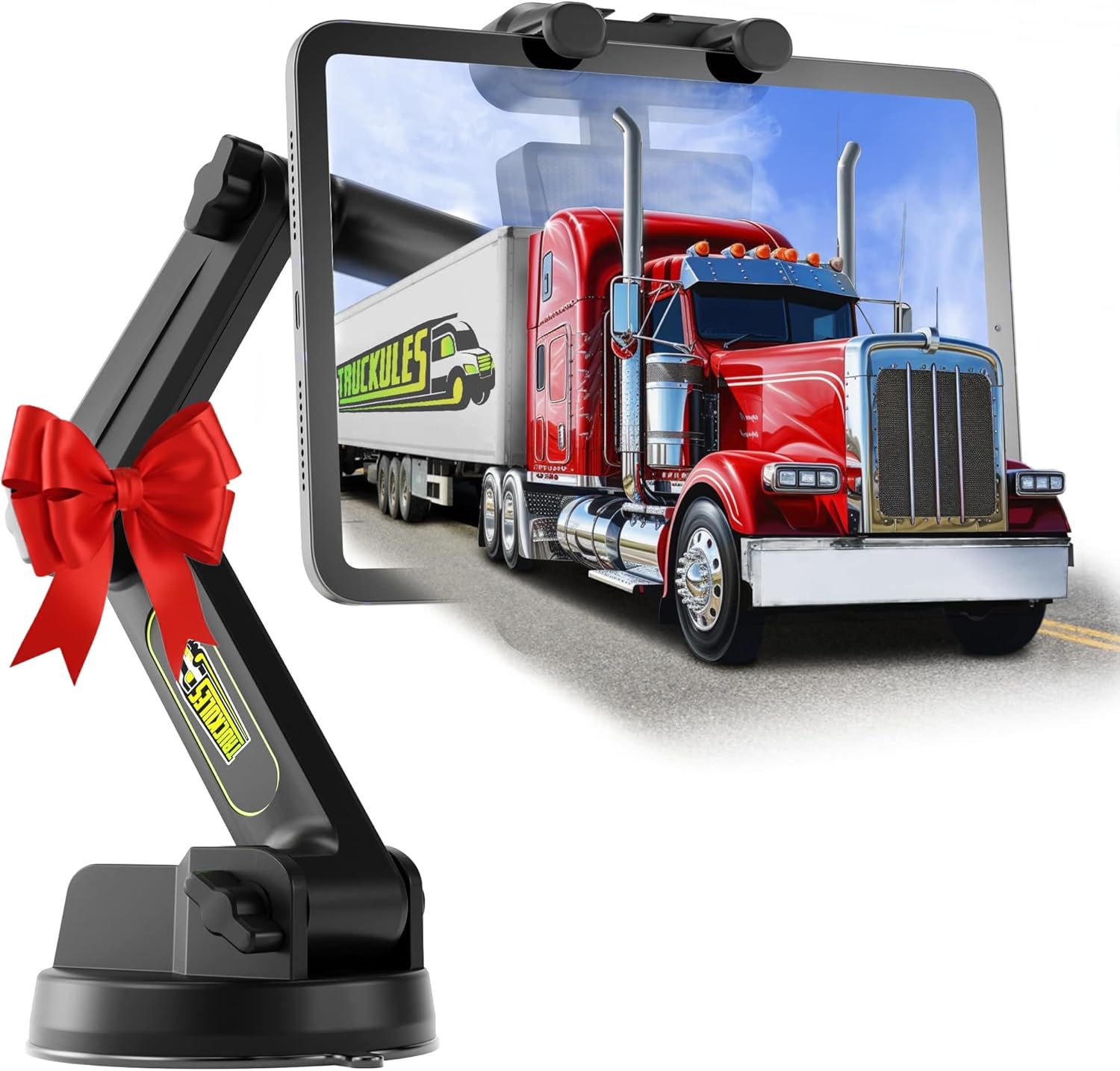 Tablet Holder for Truck with Heavy Duty Suction Cup Mount