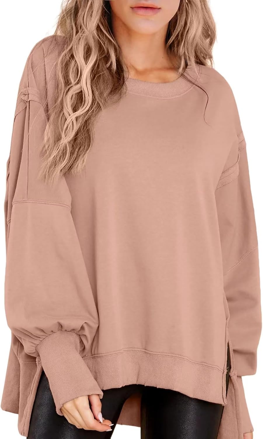 BWQ Womens Oversized Sweatshirt for Casual Style and Comfort