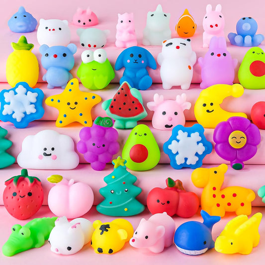 36PCS Fruit Mochi Squishies for Stress Relief