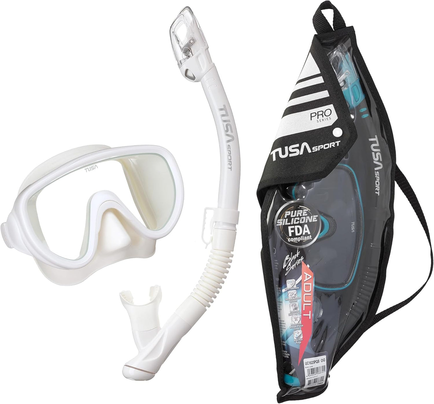 TUSA Serene Mask & Snorkel Combo - Travel-Friendly Set