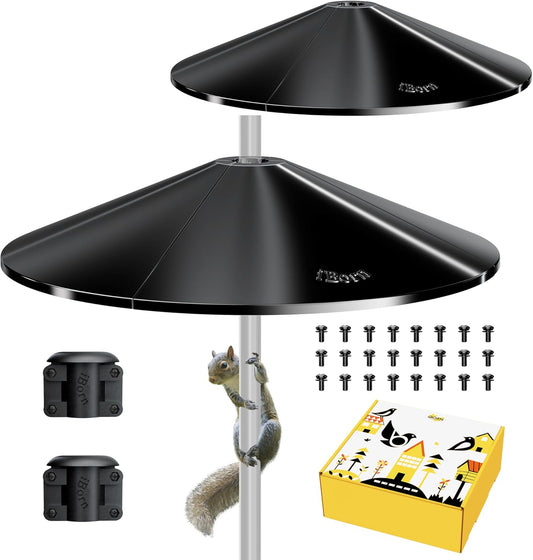 iBorn Squirrel Baffle for Bird Feeder Pole - 19.5in Protector