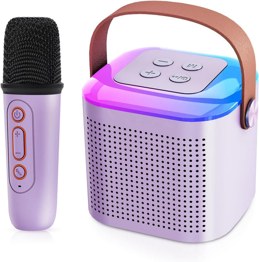 LeeQee Mini Kids Karaoke Machine - Portable Fun for All Ages!