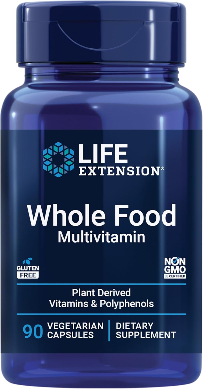 Whole Food Multivitamin with Plant-Derived Nutrients for Health