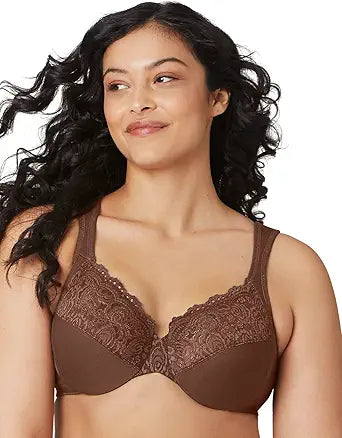 Glamorise Women's Plus Size Low Cut Wonderwire Lace Bra Review