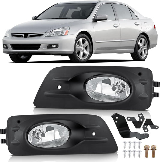 Nilight Fog Lights Assembly for 2006-2007 Honda Accord Sedan