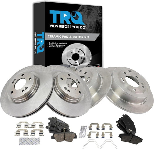 TRQ Brake Pad & Rotor Kit for 2016-2021 Hyundai Tucson