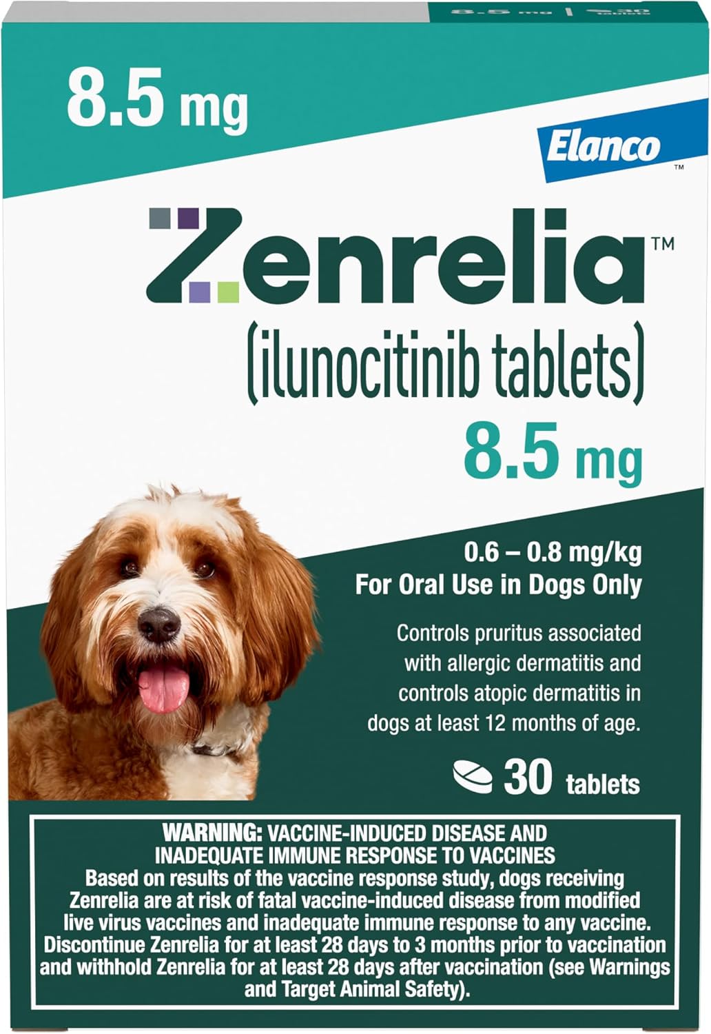 Zenrelia Ilunocitinib Tablets for Dogs - Daily Itch Relief