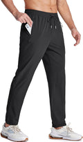Men's Lightweight Hiking Pants with Zipper Pockets - Quick Dry Fit