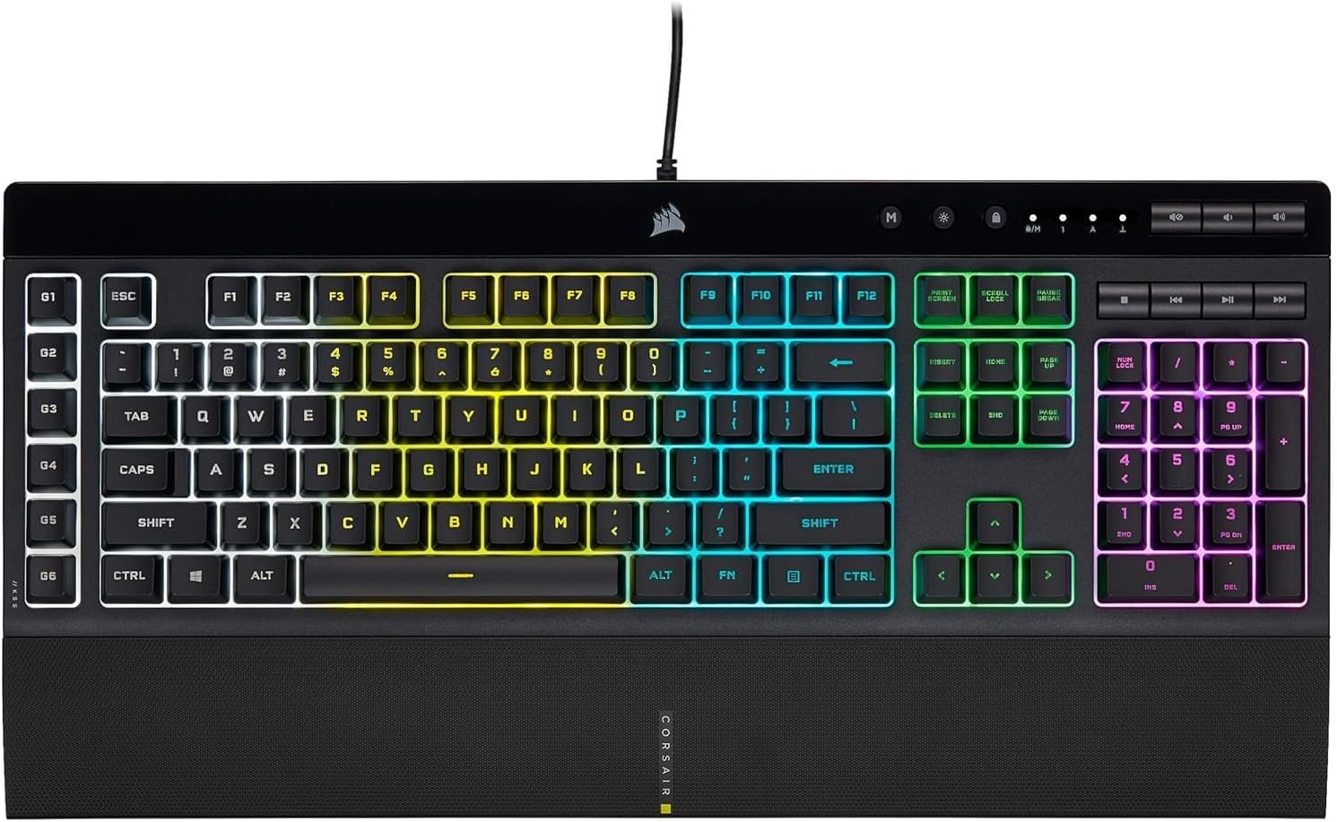 Corsair K55 RGB PRO - IP42 Dust & Spill-Resistant Gaming Keyboard