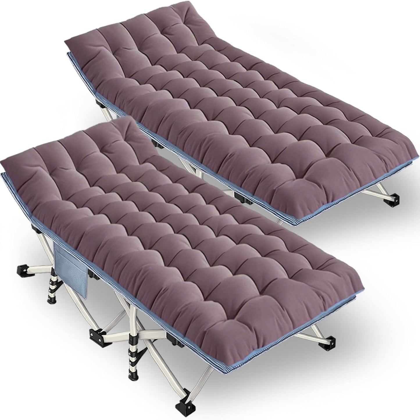 Extra Large Camping Cot with Comfortable Mattress for Adults