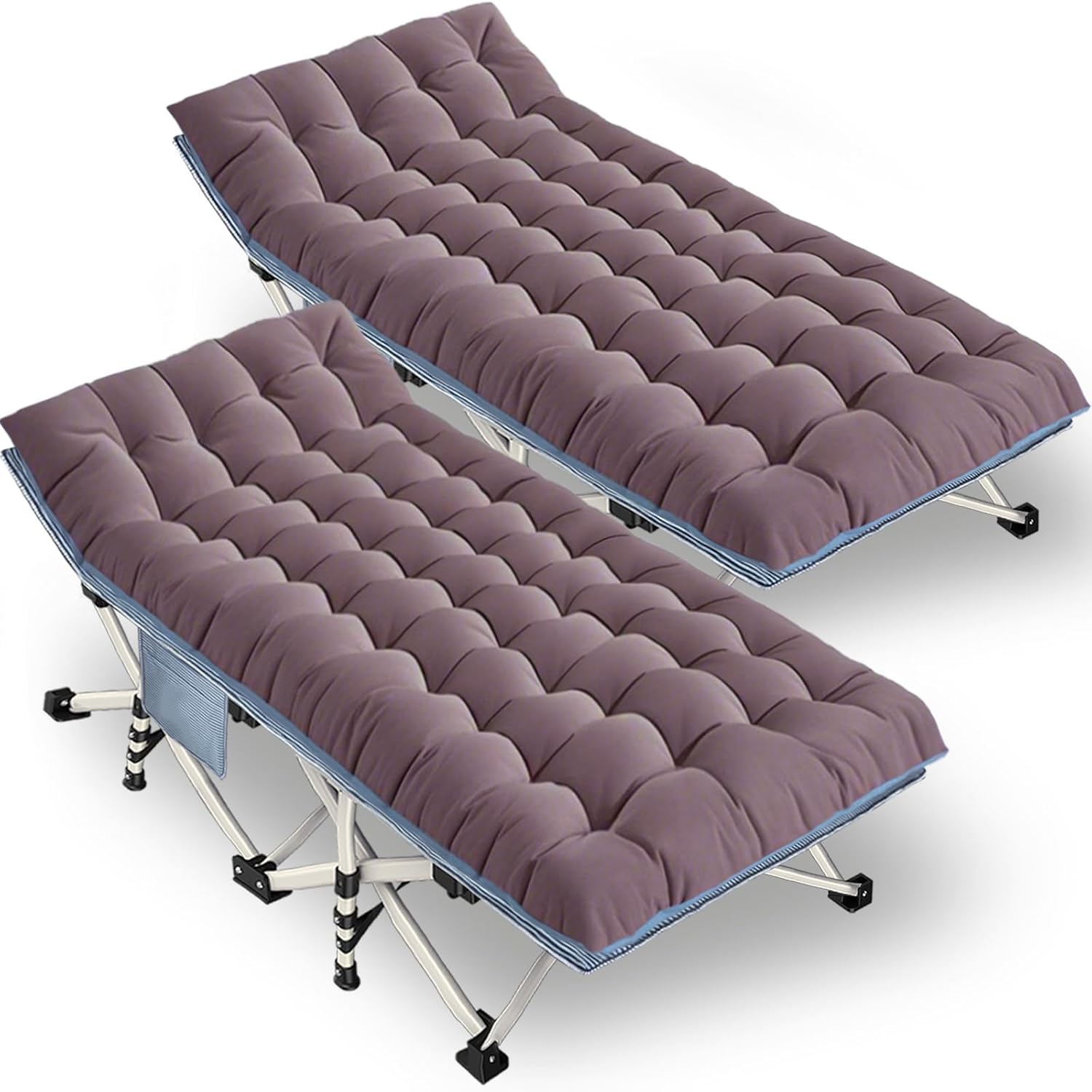 Extra Large Camping Cot with Comfortable Mattress for Adults
