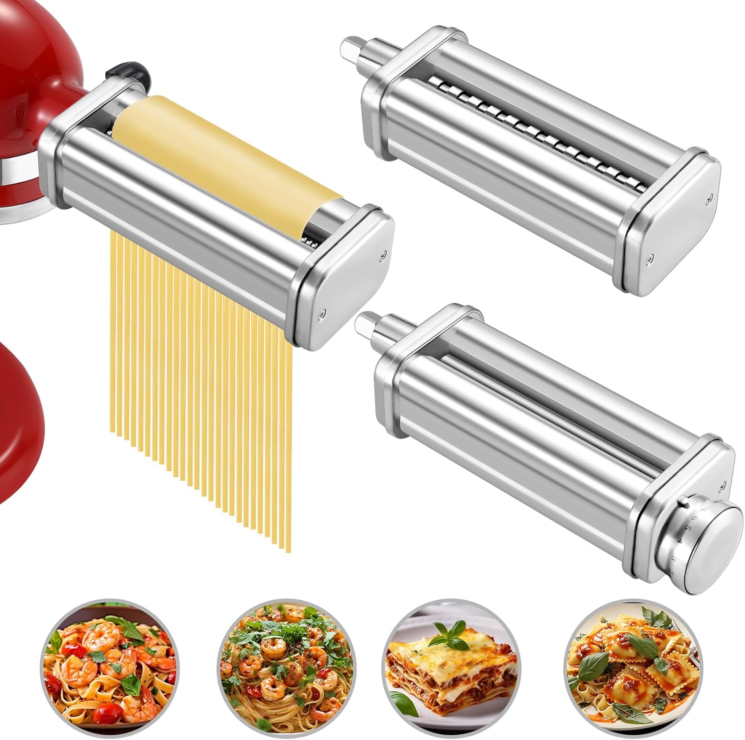 Stainless Steel Pasta Attachments - Homemade Pasta Perfection