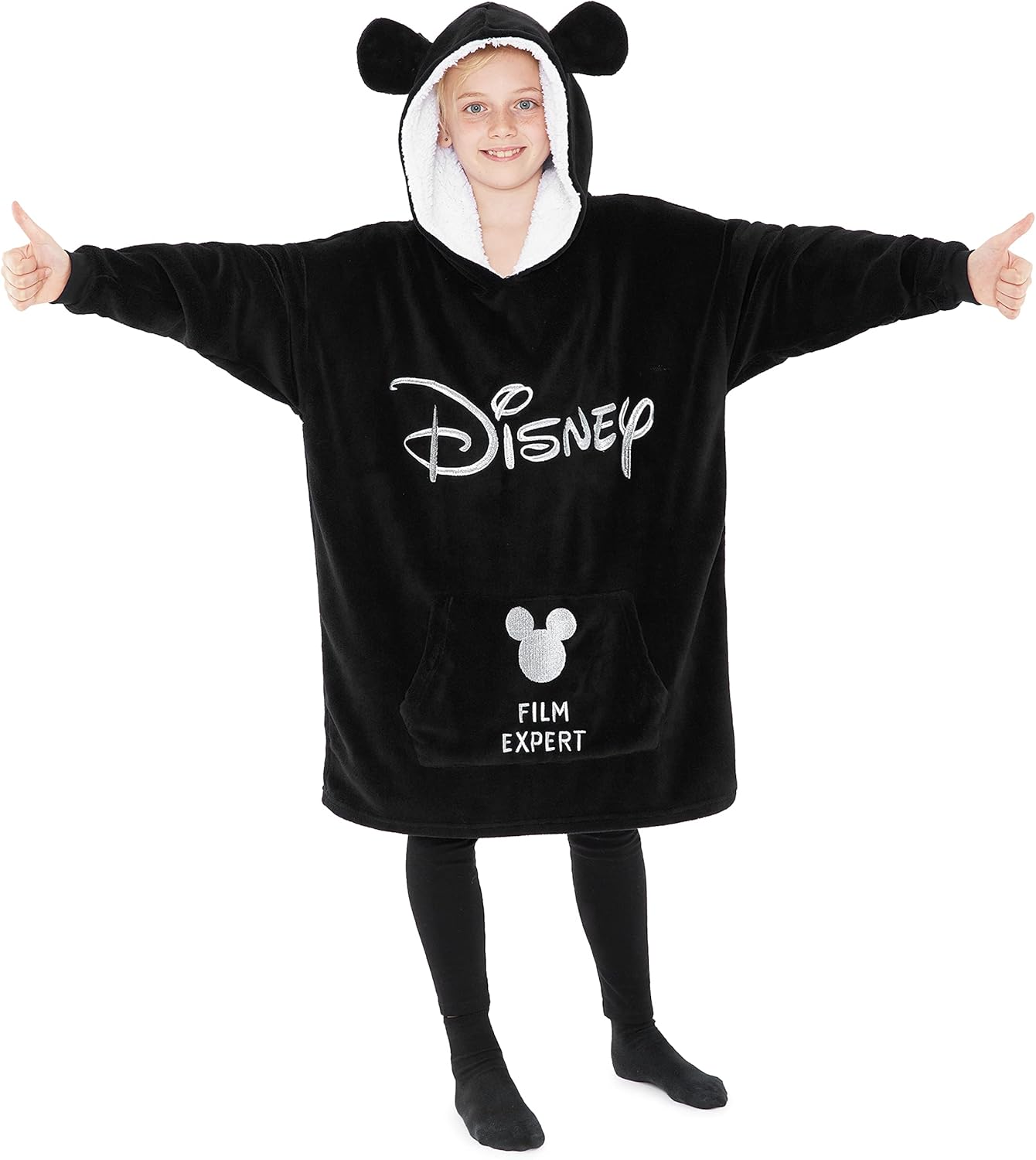 Disney Stitch Blanket Hoodie for Kids - Cozy Fleece Wearable