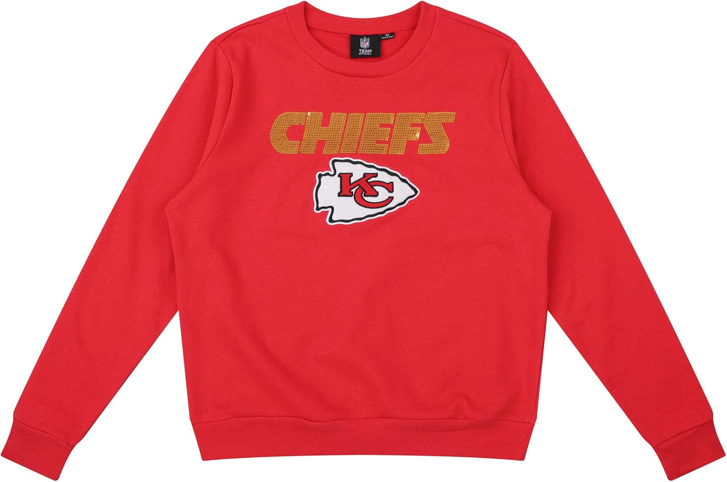 FOCO NFL Women's Sequin Bling Sweatshirt for Stylish Fans