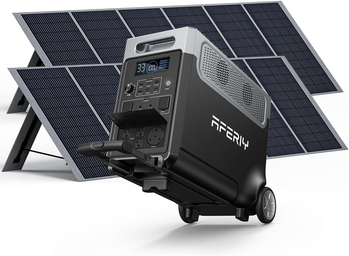 AFERIY Solar Generator 3840Wh - Ultimate Home Power Solution