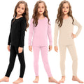 Silkfly 3 Set Girls Thermal Underwear Set - Soft Fleece Lined Winter