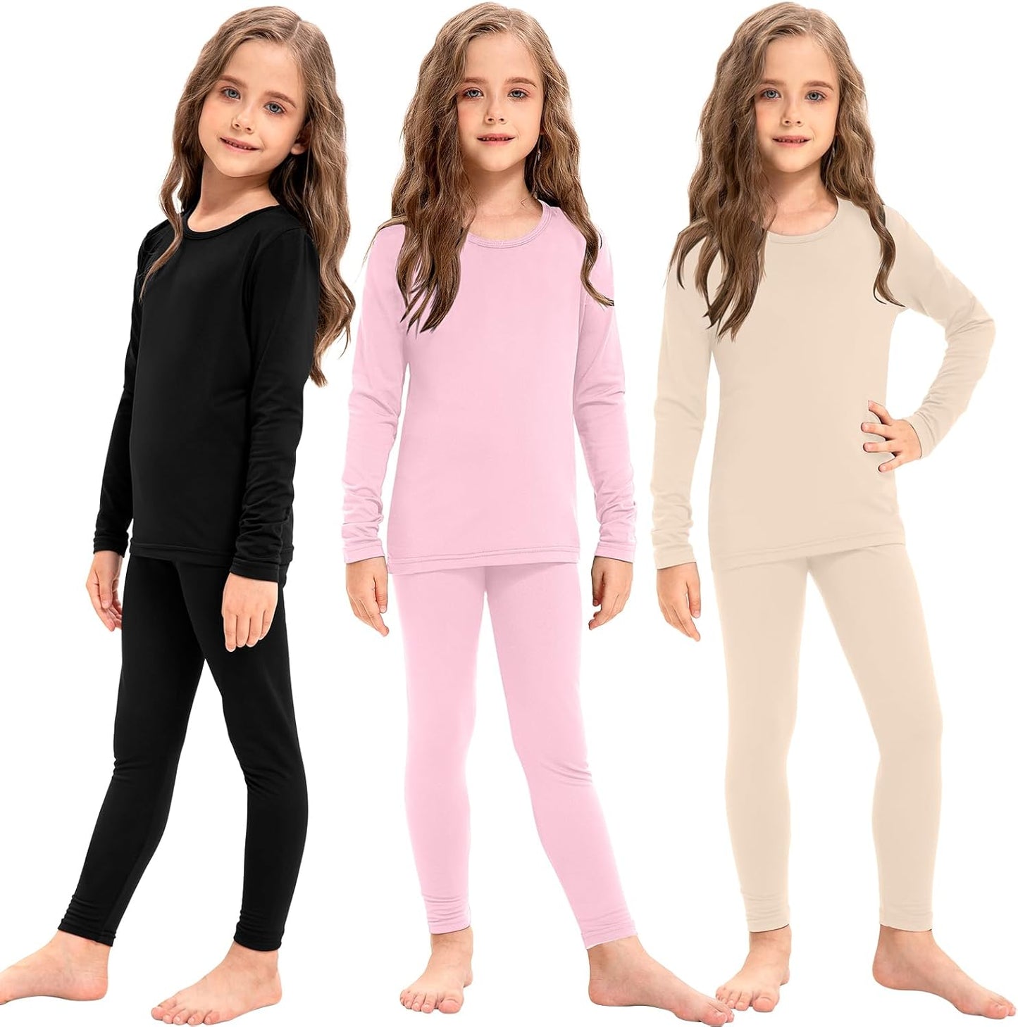 Silkfly Girls Thermal Underwear Set for Winter Comfort and Warmth