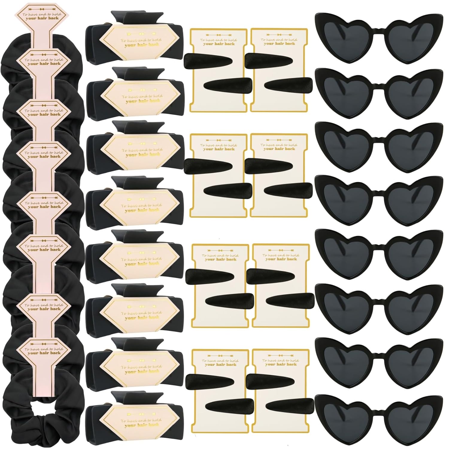 40pcs Bridesmaid Proposal Gifts with Scrunchies and Sunglasses