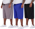 Real Essentials Men's Big & Tall Dry Fit & Mesh Active Shorts (3X-5X)