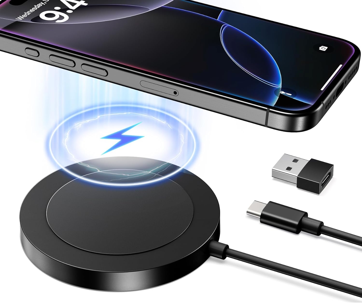 Bohuma Magnetic Wireless iPhone Charger: Fast Charge Anywhere!