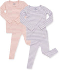 AVAUMA Stripe Pattern Baby Pajama Set for Daily Life Style