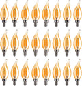 FLSNT CA11 E12 LED Candelabra Bulbs 40W Equivalent - Warm Amber Light