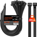 JIANYANG 24 Heavy Duty Zip Ties 500 LBS Strength - 100 Pack