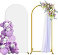 Metal Arch Backdrop Stand and Cover Set 6 ft - Stable Wedding Arch