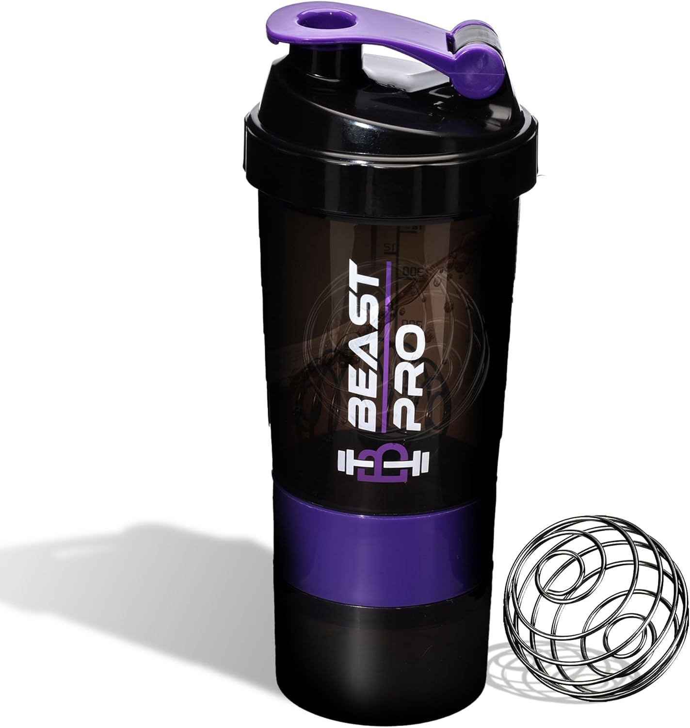 Leak-Proof Purple Protein Shaker - 16oz