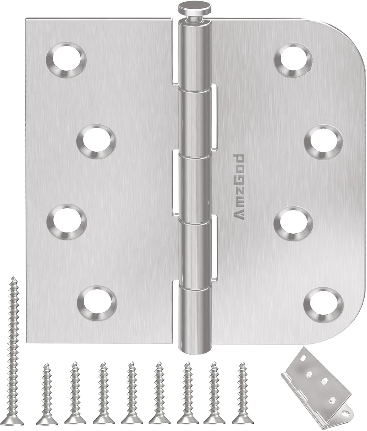 24 Pack Brushed Nickel Door Hinges for Heavy Duty Use