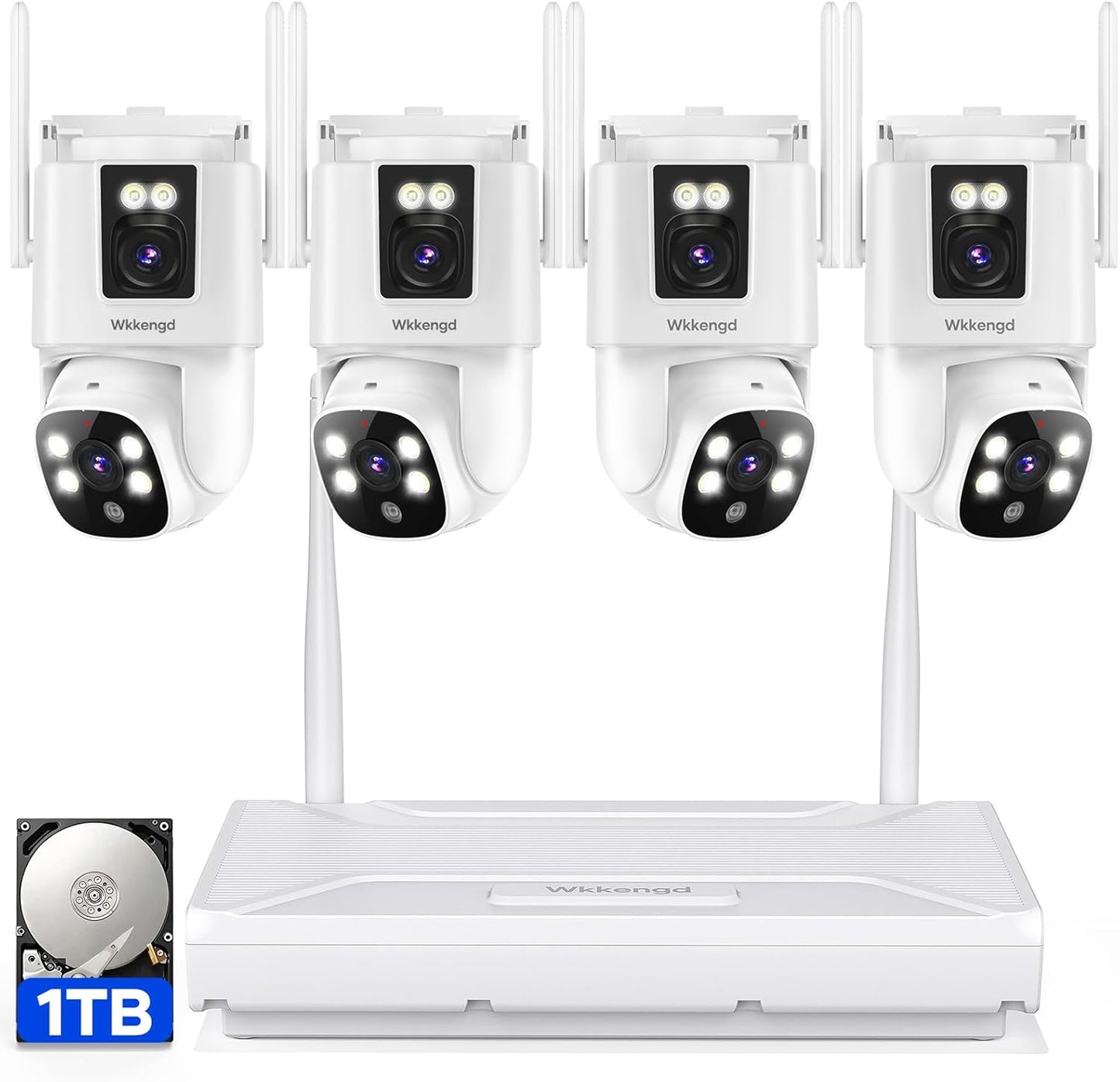 Wireless Security Camera System Outdoor with Color Night Vision