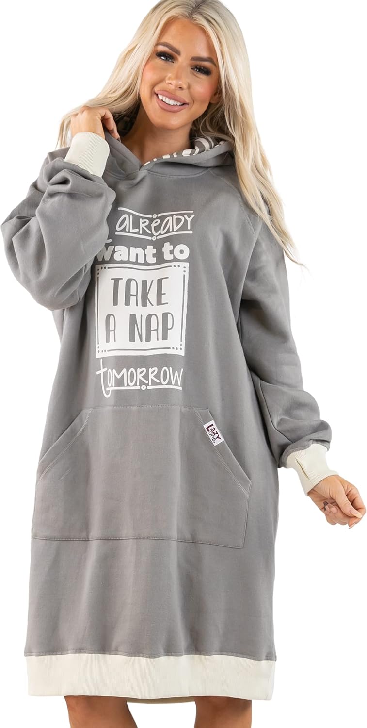 Lazy One Oversized Hoodie Sweatshirt for Cozy Comfort
