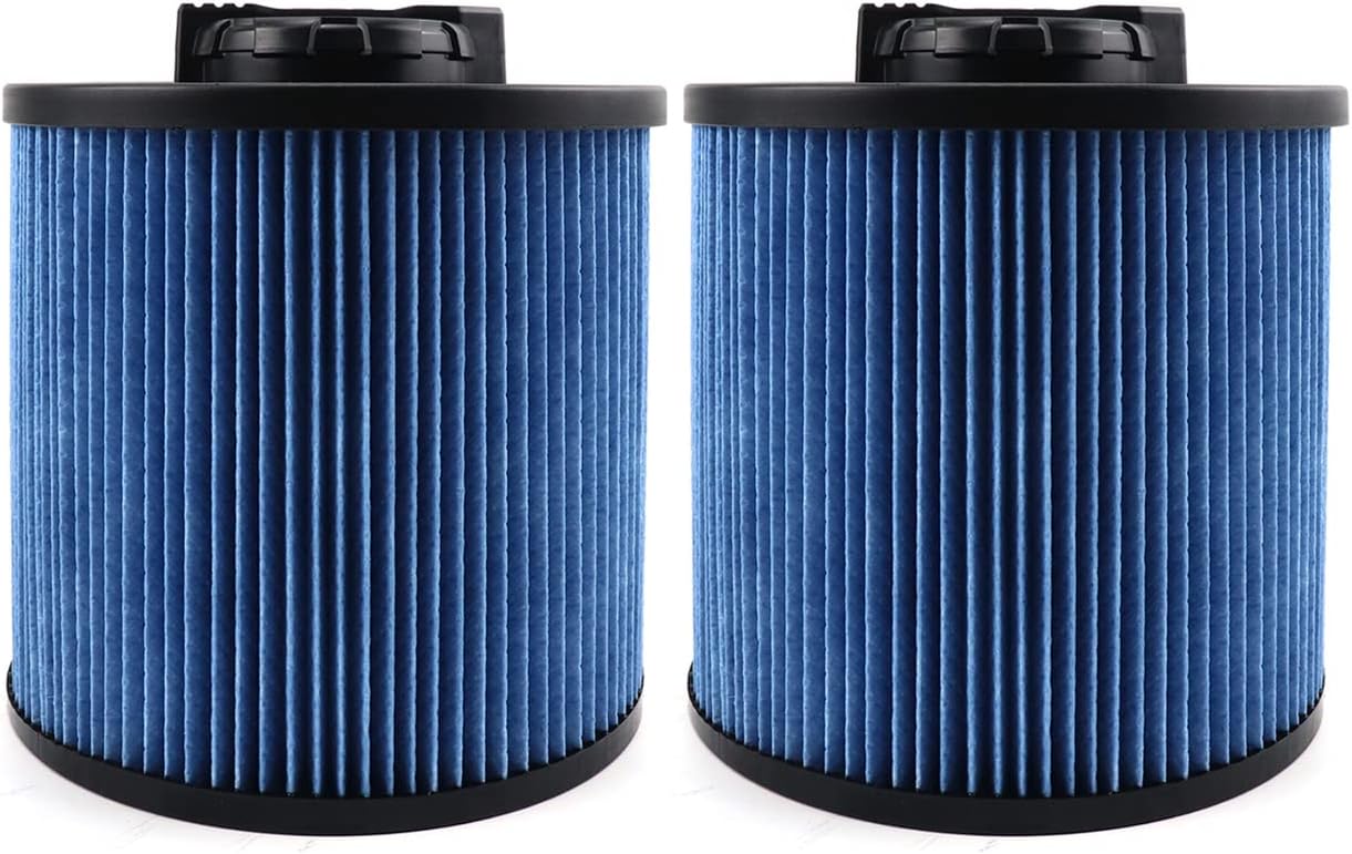 2 Pack DXVC6912 Fine Dust Filter for DeWalt Wet/Dry Vacuum