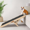 Dog Ramp for Couch and Bed - Adjustable Wooden Pet Stairs up to 100lb