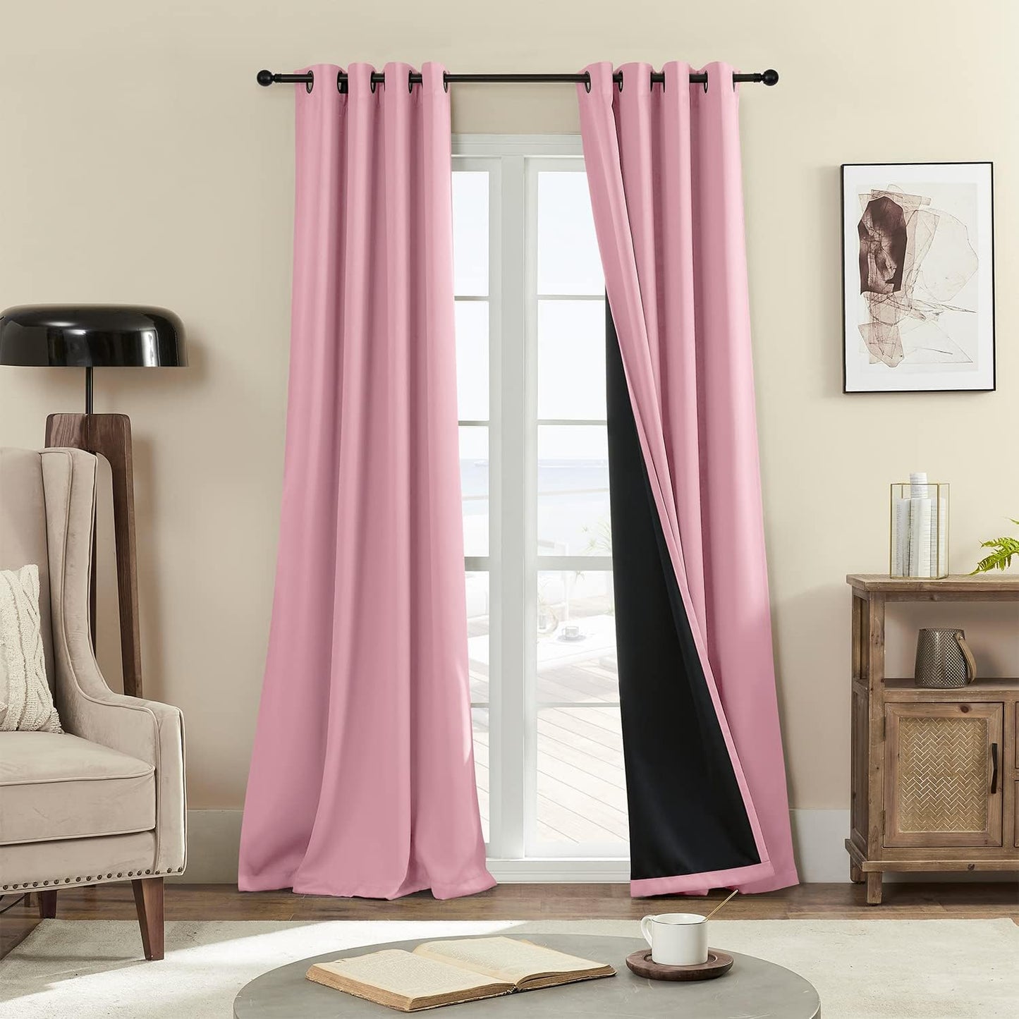 Rutterllow 100% Blackout Curtains for Total Light Control
