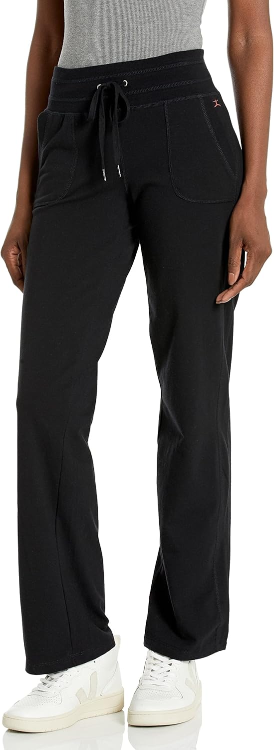 Danskin Essentials Drawcord Pant for Yoga and Pilates Comfort