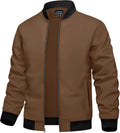 TACVASEN Men's Lightweight Bomber Jacket - Spring & Fall Casual Wear