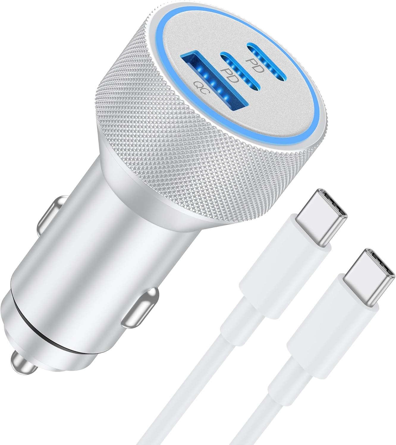 Ultra-Fast iPhone Car Charger by WODENTA - 67W 3-Port Power!