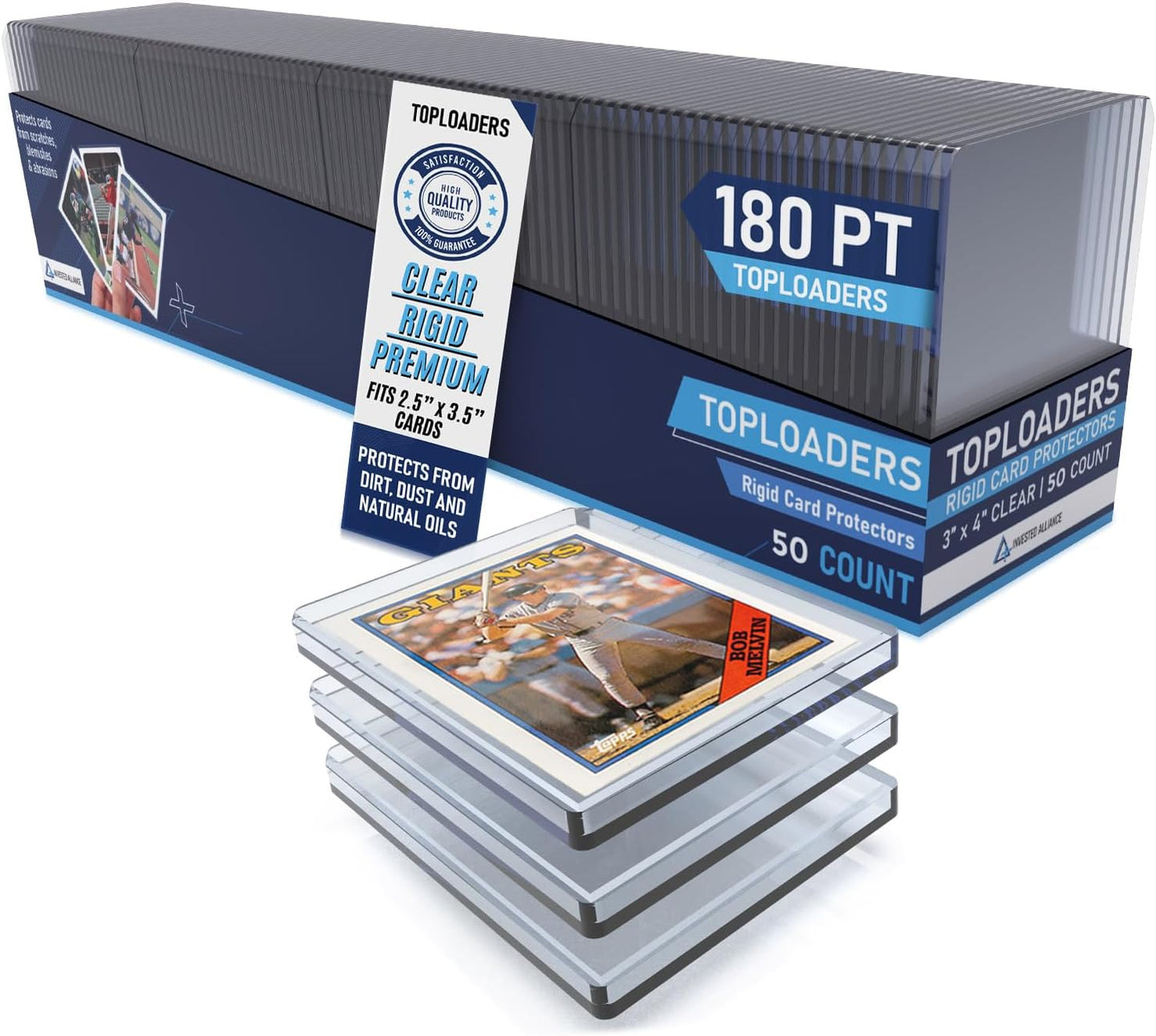 Premium Seamless 20PT Top Loaders for Trading Cards Protection