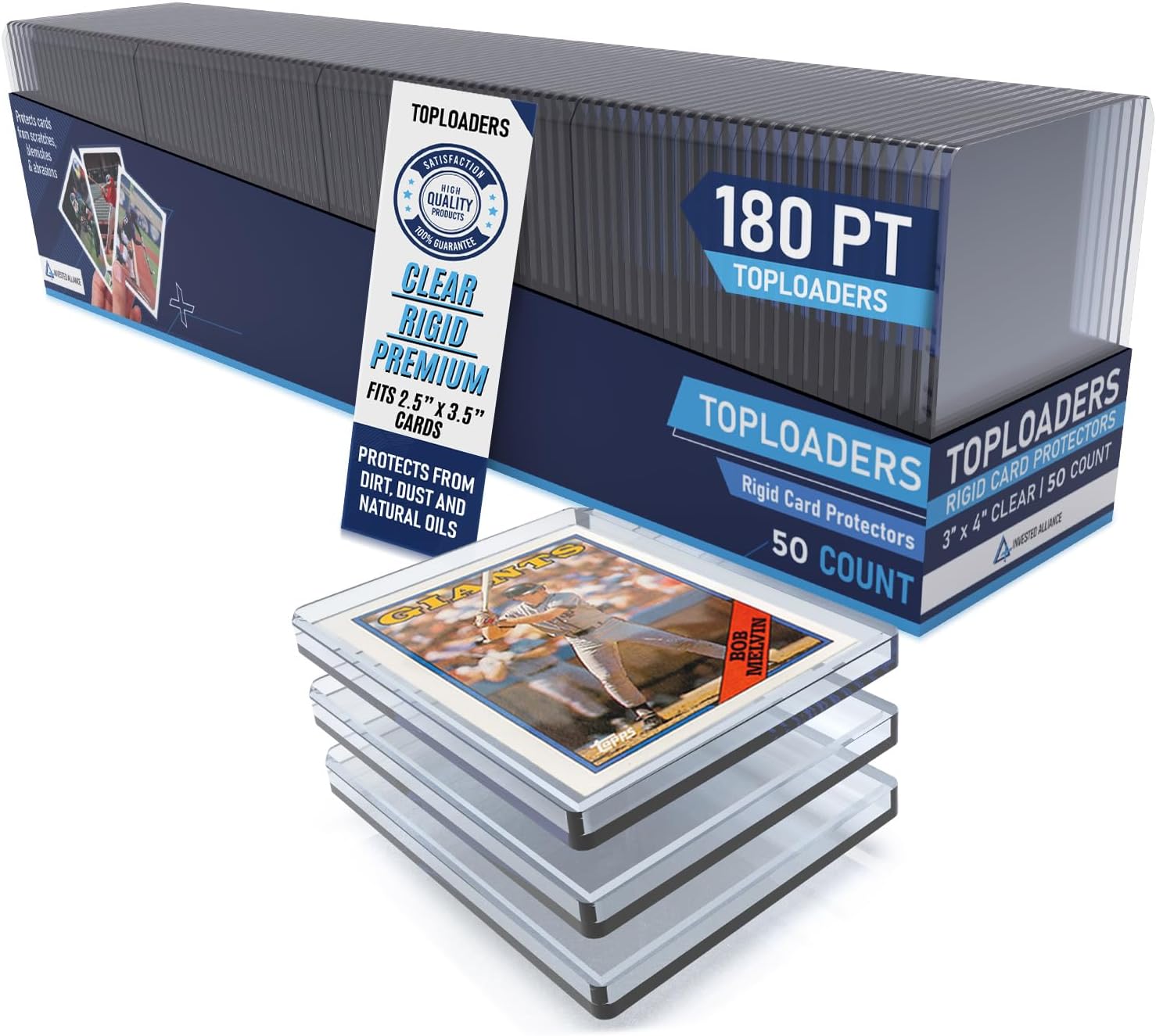 Premium Seamless 20PT Top Loaders for Trading Cards Protection