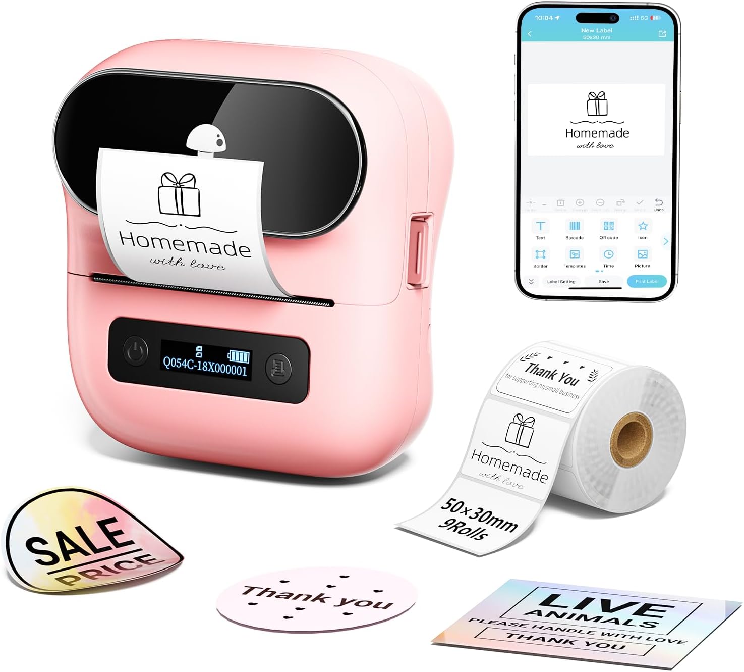 Phomemo M220 Bluetooth Label Maker for Home and Office Use