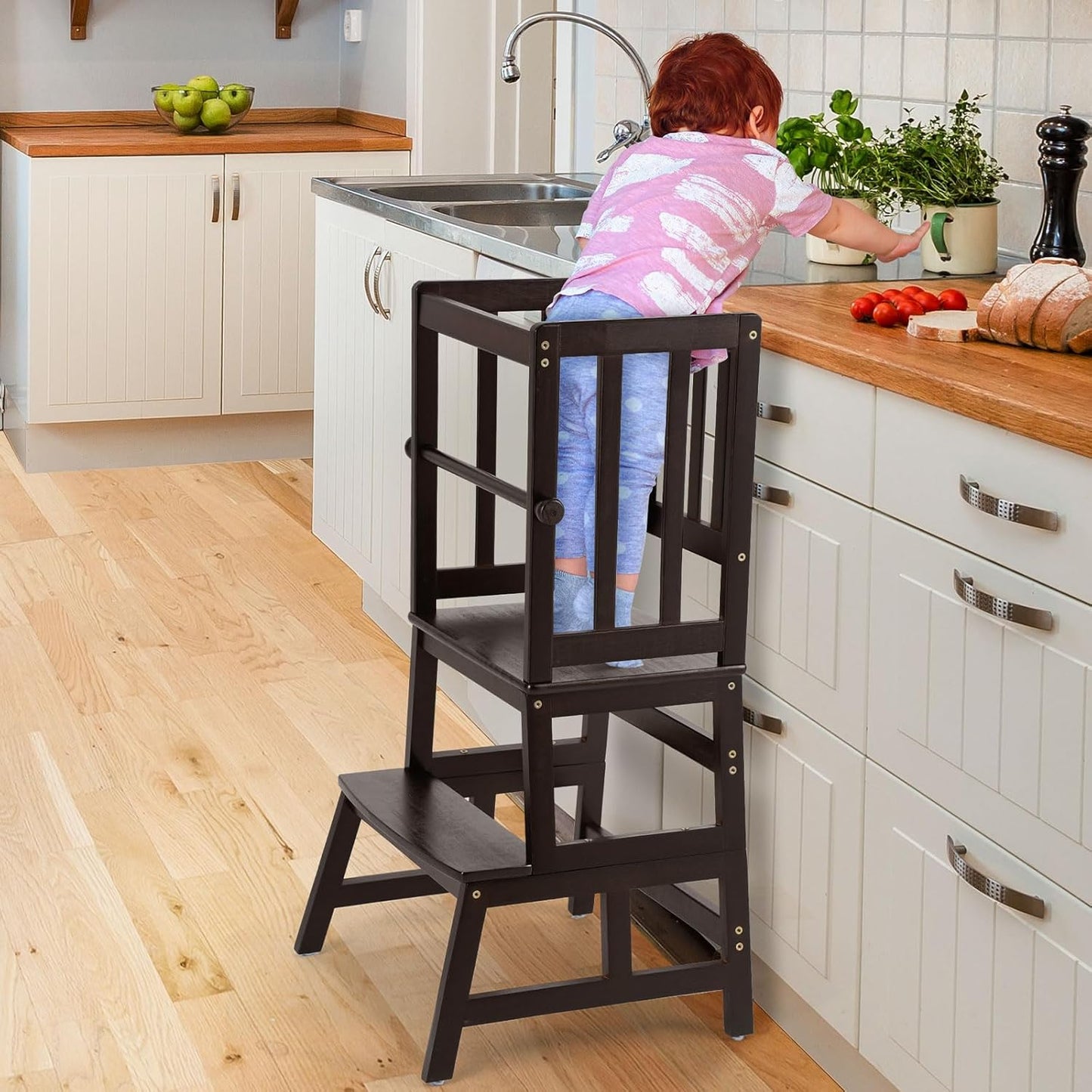 COSYLAND Kids Kitchen Step Stool with Unique Patented Design