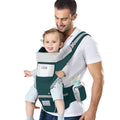 Baby Carrier Ergonomic Hip Seat Carrier 7-45lbs - 6-in-1 Comfort