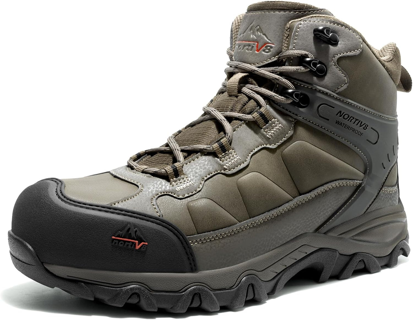 NORTIV 8 Waterproof Steel Toe Boots for Men - Safety & Comfort